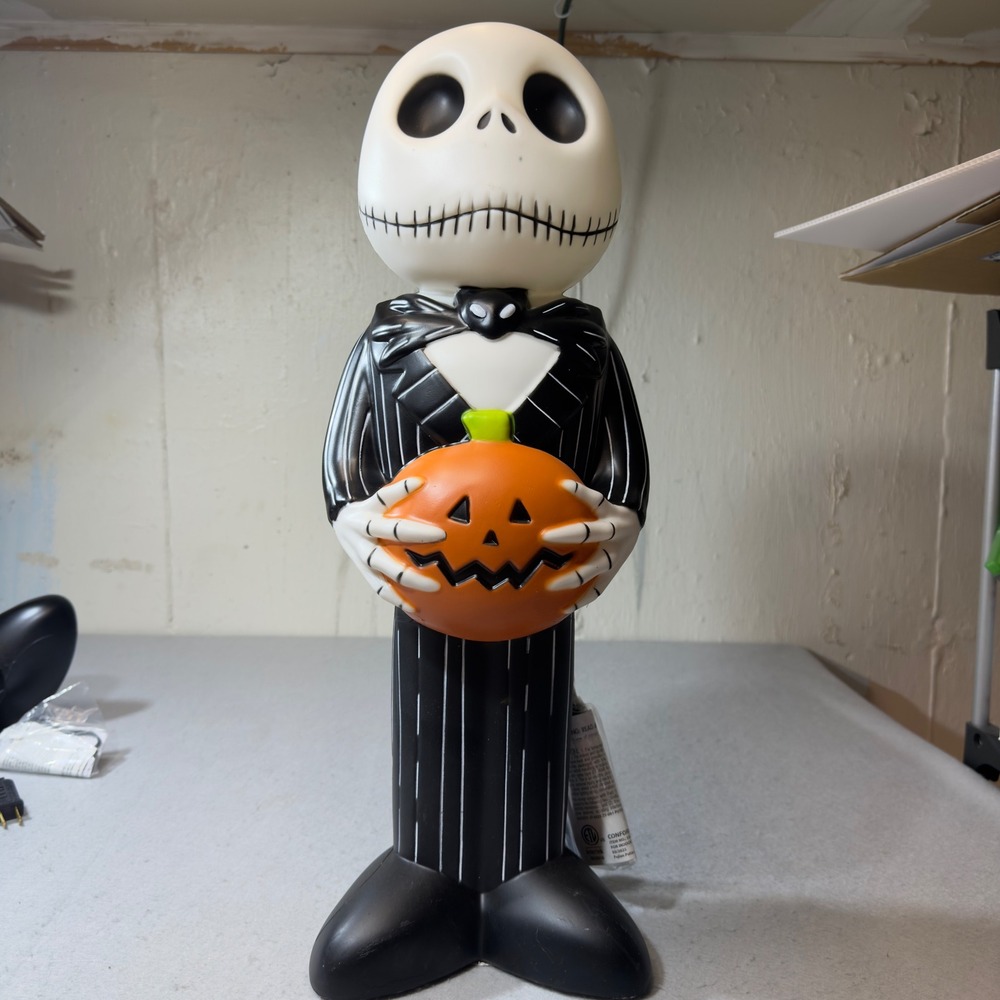 Tim‎ Burton Jack Skellington Lighted Decor Halloween Indoor Outdoor 24.2in